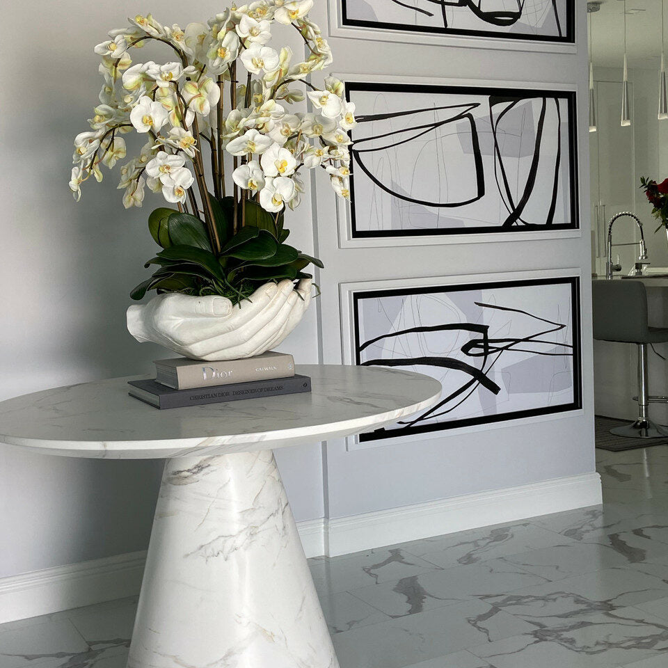 Whiteolos artificial plant in vase
