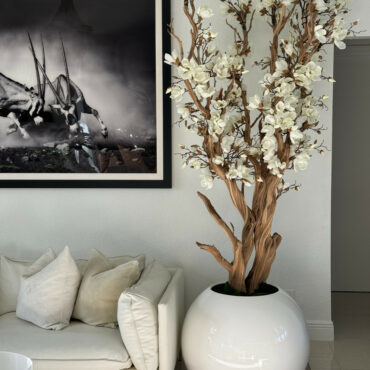Whiteevol artificial plant in pot