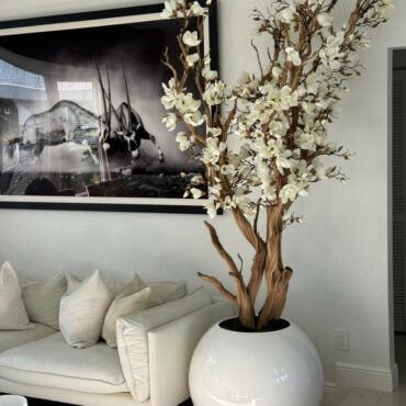 Whiteevol artificial plant in pot