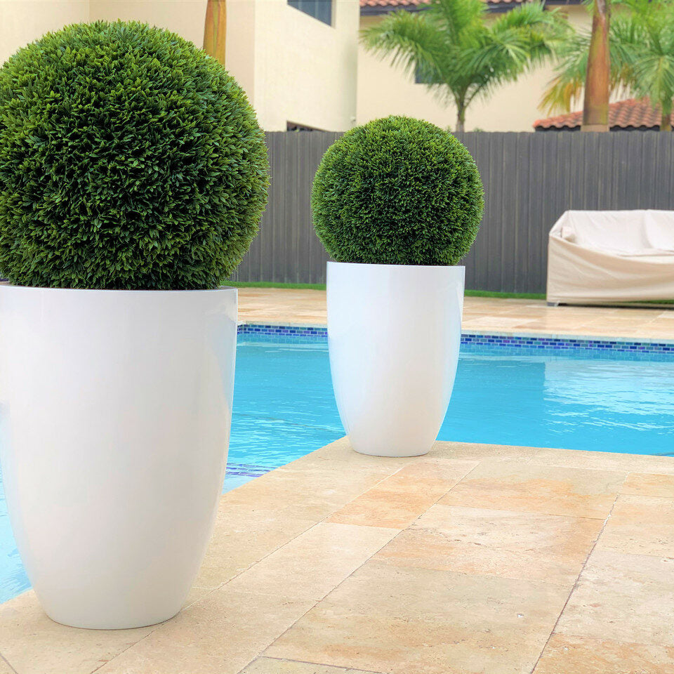 Fiberolen artificial plant in decorative pot