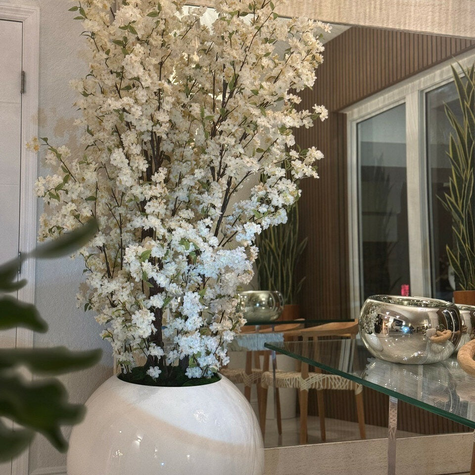 Glossemat artificial plant in vase