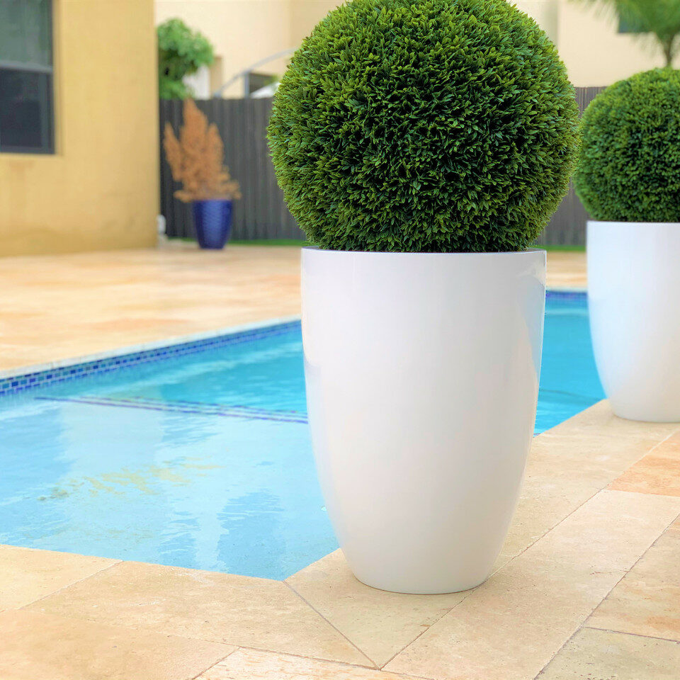 Fiberolen artificial plant in decorative pot