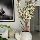 Whiteamul artificial plant in pot